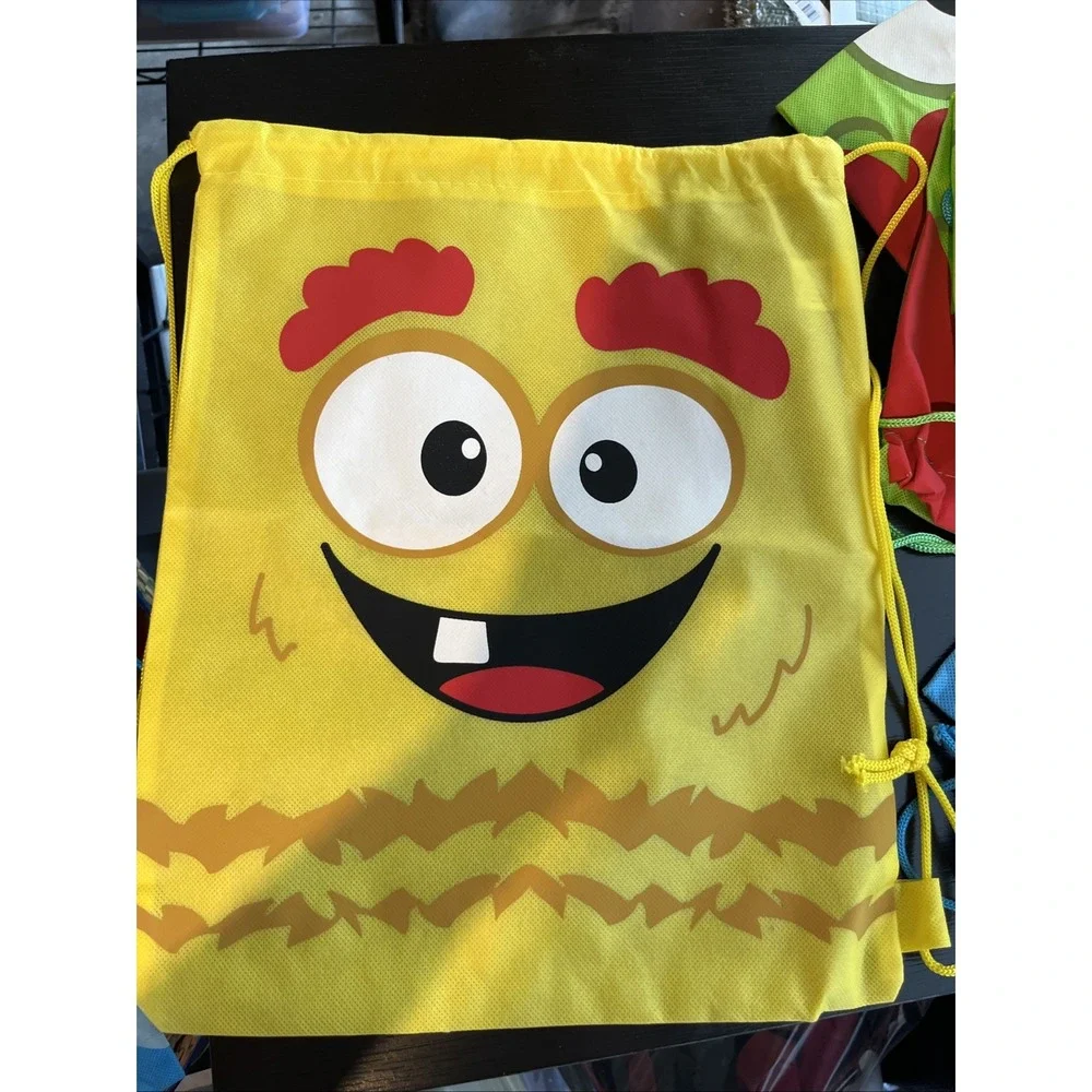 Small‎ Set (7) Silly Monster Drawstring Bags, Apparel Accessories 11.5x15